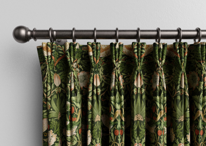 William Morris At Home Strawberry Thief, Nettle - Made to Measure Curtains - Image 11